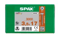 SPAX® Universalschrauben Z2 Rückwandkopf WIROX 0281010350172 3,5 mm x 17 mm, 3.000 St.