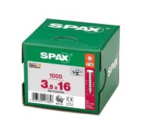 SPAX® Universalschrauben T15 Halbrundkopf WIROX 0201010350165 3,5 mm x 16 mm, 1.000 St.