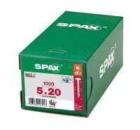 SPAX® Universalschrauben T20 Halbrundkopf WIROX 0201010500205 5 mm x 20 mm, 1.000 St.