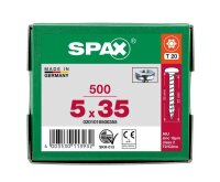 SPAX® Universalschrauben T20 Halbrundkopf WIROX 0201010500355 5 mm x 35 mm, 500 St.