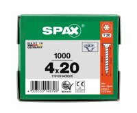 SPAX® Universalschrauben T20 Senkkopf WIROX 1191010400205 4 mm x 20 mm, 1.000 St.