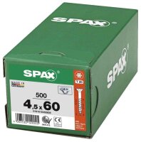 SPAX® Universalschrauben T20 Senkkopf WIROX 0191010450605 4,5 mm x 60 mm, 500 St.