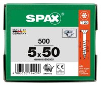 SPAX® Universalschrauben T20 Senkkopf WIROX 0191010500505 5 mm x 50 mm, 500 St.