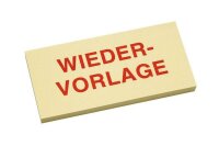 inFO Haftmarker gelb "WIEDERVORLAGE" 3x 50...
