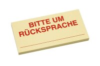 inFO Haftmarker gelb "BITTE UM...