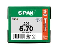 SPAX® Universalschrauben T20 Senkkopf WIROX 0191010500705 5 mm x 70 mm, 200 St.