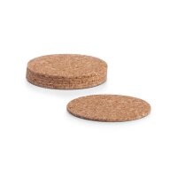 Zeller Untersetzer Natur Ø 9,5 cm 6-tlg., 6 St.