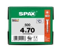 SPAX® Universalschrauben T20 Senkkopf WIROX 0191010400705 4 mm x 70 mm, 500 St.