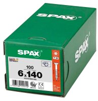 SPAX® Universalschrauben T30 Senkkopf WIROX 0191010601405 6 mm x 140 mm, 100 St.