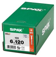 SPAX® Universalschrauben T30 Senkkopf WIROX 0191010601205 6 mm x 120 mm, 100 St.