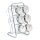 Zeller Gewürzregal transparent, silber, 7-tlg., 1 Set