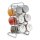 Zeller Gewürzregal transparent, silber, 7-tlg., 1 Set
