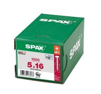 SPAX® Universalschrauben T20 Halbrundkopf WIROX 0201010500165 5 mm x 16 mm, 1.000 St.