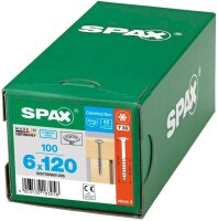 SPAX® Holzbauschrauben T30 Tellerkopf Edelstahl A2 0257000601205 6 mm x 120 mm, 100 St.