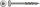 SPAX® Holzbauschrauben T30 Tellerkopf Edelstahl A2 0257000601205 6 mm x 120 mm, 100 St.