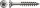 SPAX® Fassadenschrauben T20 Linsensenkkopf A2 25170004507021 4,5 mm x 70 mm, 100 St.
