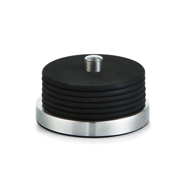 Zeller Untersetzer schwarz, silber Ø 10,0 cm 7-tlg., 7 St.