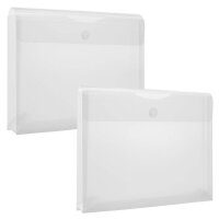 FolderSys Dokumententaschen DIN A4 quer transparent glatt 0,20 mm, 10 St.