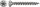 SPAX® Universalschrauben T20 Senkkopf BLANK A2 1197000400253 4 mm x 25 mm, 200 St.