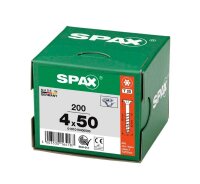 SPAX® Universalschrauben T20 Senkkopf WIROX 0191010400503 4 mm x 50 mm, 200 St.
