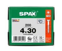 SPAX® Universalschrauben T20 Senkkopf WIROX 0191010400303 4 mm x 30 mm, 200 St.