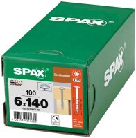 SPAX® Holzbauschrauben T30 Tellerkopf WIROX 0251010601405 6 mm x 140 mm, 100 St.