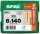SPAX® Holzbauschrauben T30 Tellerkopf WIROX 0251010601405 6 mm x 140 mm, 100 St.