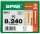 SPAX® Holzbauschrauben T40 Tellerkopf WIROX 0251010802405 8 mm x 240 mm, 50 St.