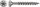 SPAX® Universalschrauben T20 Senkkopf BLANK A2 1197000400603 4 mm x 60 mm, 100 St.