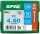 SPAX® Universalschrauben T20 Senkkopf BLANK A2 1197000400603 4 mm x 60 mm, 100 St.