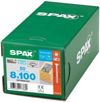 SPAX® Holzbauschrauben T40 Tellerkopf Edelstahl A2 0257000801005 8 mm x 100 mm, 50 St.