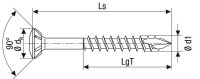 SPAX® Fassadenschrauben T20 Linsensenkkopf A2 25170004504521 4,5 mm x 45 mm, 200 St.