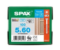 SPAX® Fassadenschrauben T20 Linsensenkkopf A2 25170005006021 5 mm x 60 mm, 100 St.