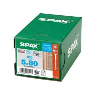 SPAX® Fassadenschrauben T20 Linsensenkkopf A2 25170005008021 5 mm x 80 mm, 100 St.