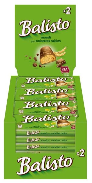 Balisto Muesli-Mix Schokoriegel 20 Riegel, 20 St.