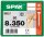 SPAX® Holzbauschrauben T40 Zylinderkopf WIROX 1221010803505 8 mm x 350 mm, 50 St.