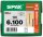 SPAX® Holzbauschrauben T30 Tellerkopf WIROX 0251010601005 6 mm x 100 mm, 100 St.
