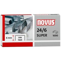 novus Heftklammern SUPER 24/6, 10.000 St.