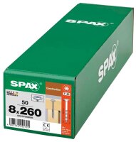 SPAX® Holzbauschrauben T40 Tellerkopf WIROX 0251010802605 8 mm x 260 mm, 50 St.