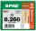 SPAX® Holzbauschrauben T40 Tellerkopf WIROX 0251010802605 8 mm x 260 mm, 50 St.