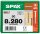 SPAX® Holzbauschrauben T40 Tellerkopf WIROX 0251010802805 8 mm x 280 mm, 50 St.