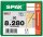 SPAX® Holzbauschrauben T40 Senkkopf WIROX 1201010802805 8 mm x 280 mm, 50 St.