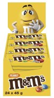 m&ms PEANUT Schokobonbons 24x 45,0 g, 24 St.