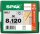 SPAX® Holzbauschrauben T40 Senkkopf WIROX 1201010801205 8 mm x 120 mm, 50 St.