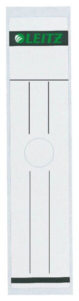 LEITZ Ordneretiketten 6093 grau für 8,0 cm Rückenbreite, 10 St.