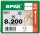 SPAX® Holzbauschrauben T40 Zylinderkopf WIROX 1221010802005 8 mm x 200 mm, 50 St.