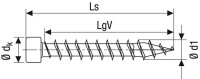 SPAX® Holzbauschrauben T30 Zylinderkopf WIROX 1211010602005 6 mm x 200 mm, 100 St.