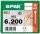 SPAX® Holzbauschrauben T30 Zylinderkopf WIROX 1211010602005 6 mm x 200 mm, 100 St.