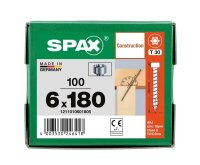 SPAX® Holzbauschrauben T30 Zylinderkopf WIROX 1211010601805 6 mm x 180 mm, 100 St.