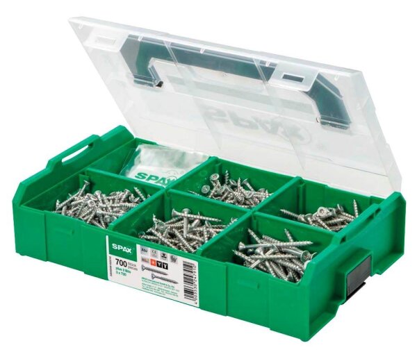 SPAX® Holzbauschrauben-Sortiment L-BOXX Mini WIROX 5000009162019